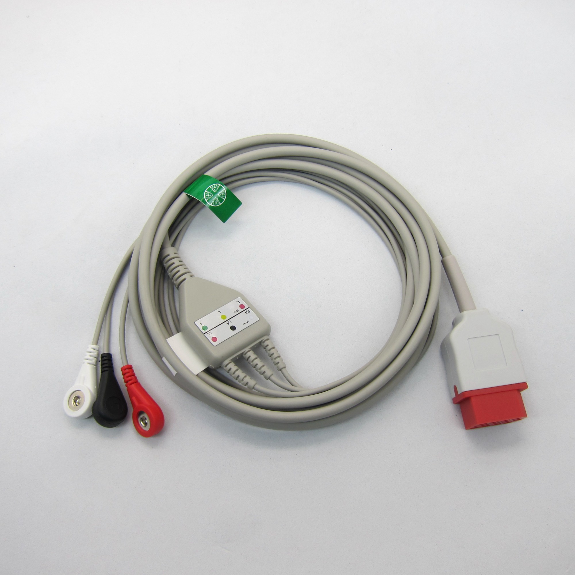 Wholesales One-piece 3 or 5 Leads Snap Or Clip ECG cable and leadwires for Biomet BM7