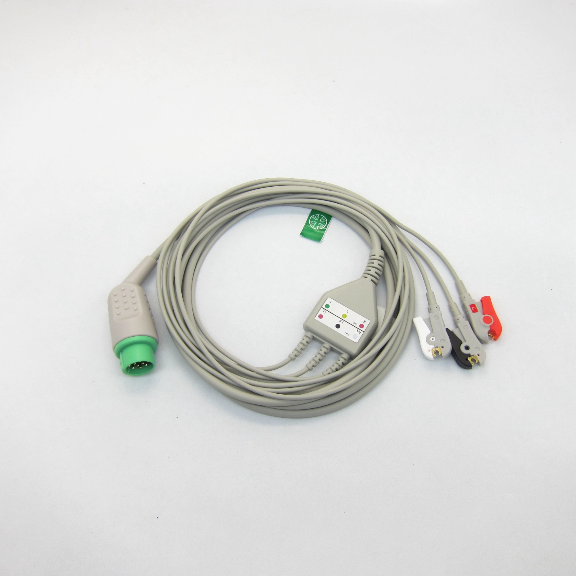 Factory supplier One-piece 3 or 5 Leads Snap Or Clip ECG cable and leadwires for biolight M-series