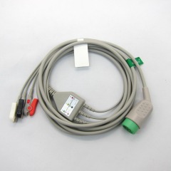 Hot sales Medtronic 12pin One-piece 3 or 5 Leads Snap Or Clip ECG cable and leadwires for ECG machine