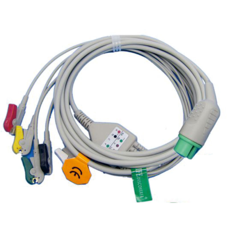 Shiller argus LCM plus One-piece 3 or 5 Leads Snap Or Clip ECG cable and leadwires for ECG machine