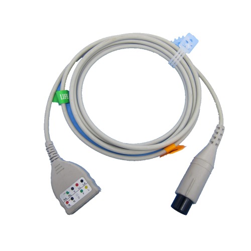 High quality ECG Electrodes Wire Trunk Cable for 5or 3 Leads for Popular LL style