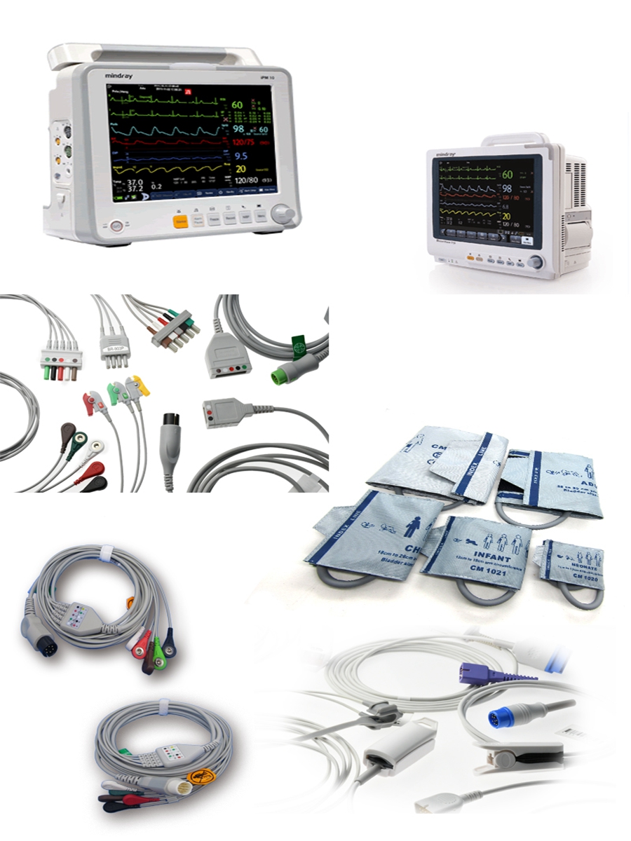 ECG Electrodes Wire Trunk Cable and 3 Or 5 Leads for Popular Din style