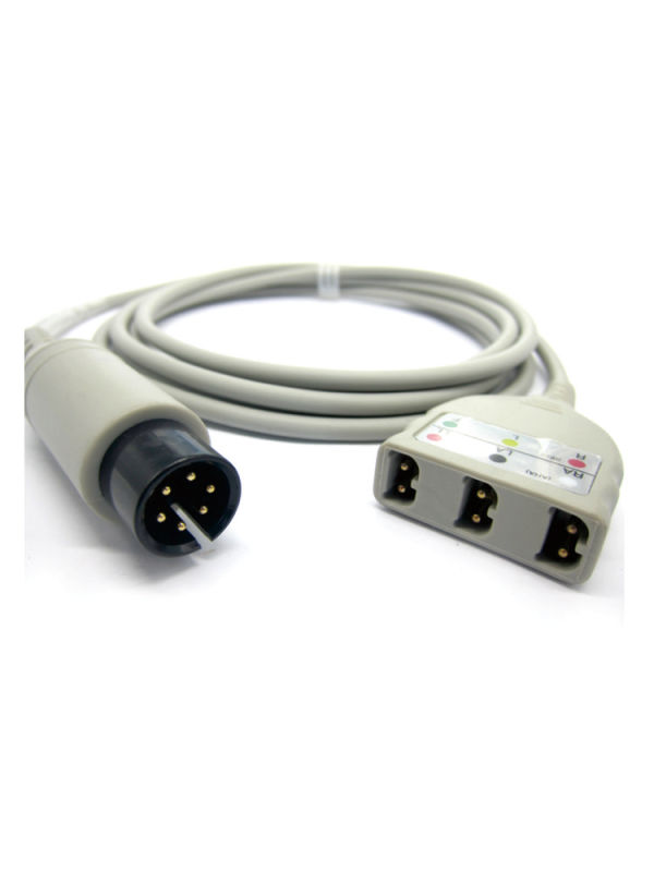 ECG Electrodes Wire Trunk Cable for 3 or 5 Leads compatible for MIDRAY MEC1000/2000 PM7000/8000/9000