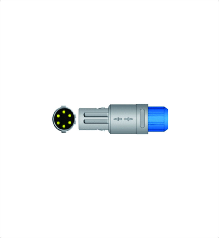 China Bafang NLB7000/8000 6 Pin Double Slot Medical Oxygen Probe SPO2 Sensor for Oxygen Saustaion Sensor