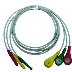 Medical Popular LL style One-piece 3 or 5 Leads Snap Or Clip ECG leadwires for ECG cable machine