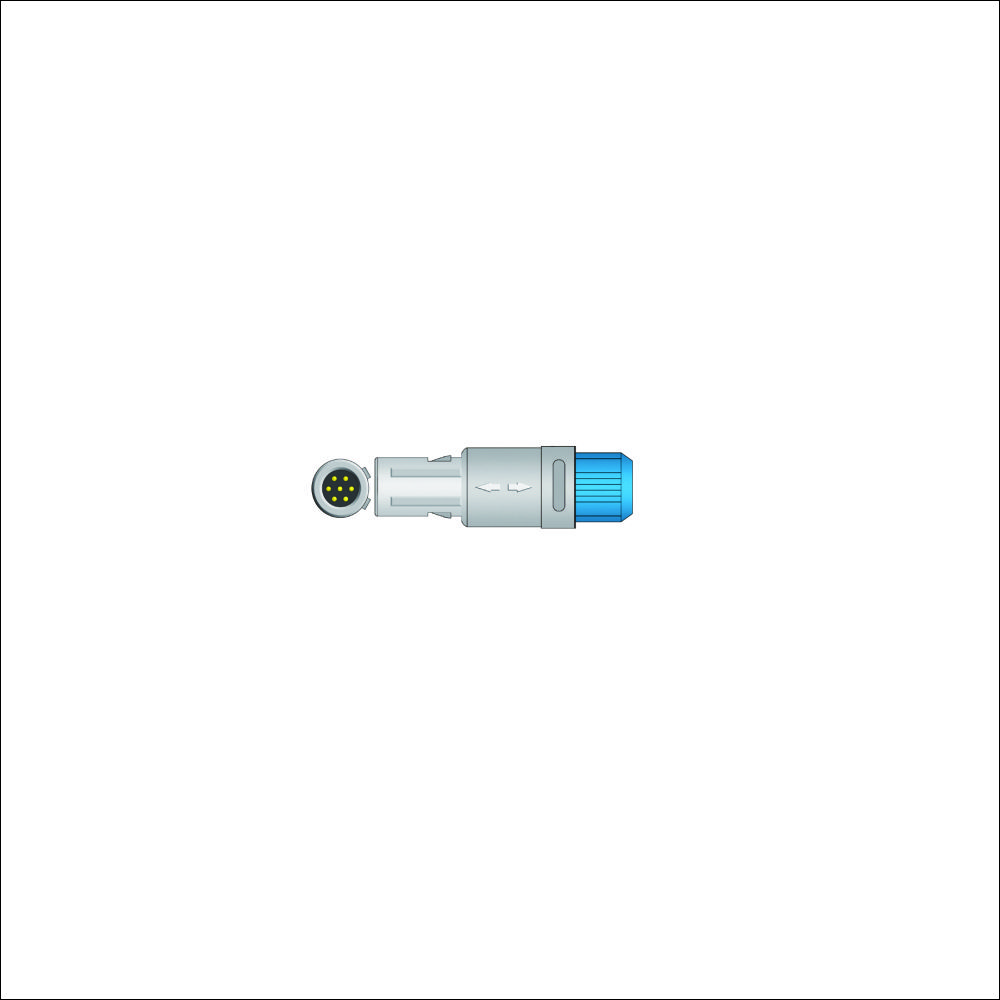 Triton 7 Pins 60 Degree Double Slot Medical Oxygen Probe SPO2 Sensor for Oxygen Saustaion Sensor