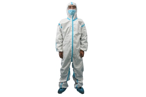 SF 65 GSM Medical Disposable Isolation Coverall With Sealing Strip