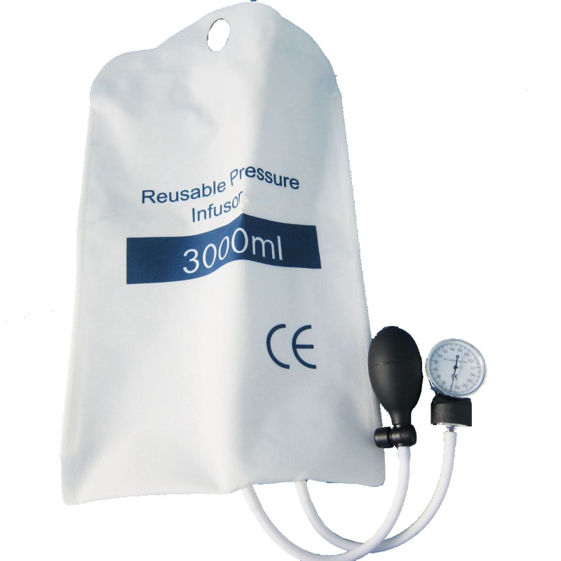 Pressure Infusion Bag With Gauge And Bulb Pulse Injection For Emergence Pulse Injection Patient Monitor