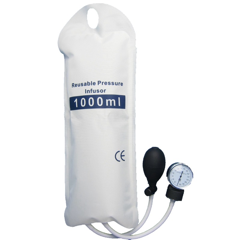 Pressure Infusion Bag With Gauge And Bulb Pulse Injection For Emergence Pulse Injection Patient Monitor