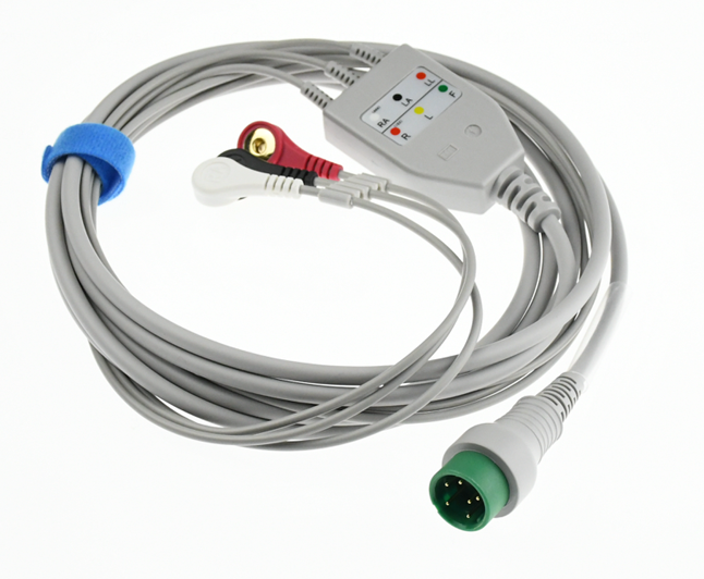 High Quality Creativ-e K10 Patient Monitor 3 Lead/5 Lead Ecg Cable With Leadwires Manufacturer