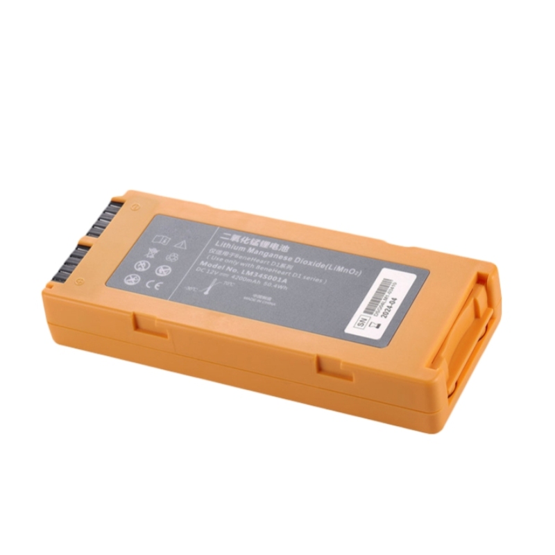 liMnO2 battery 12V 4200mAh compatible for MIDRAY BeneHeart D1 Pro LM34S001A Defibrillator