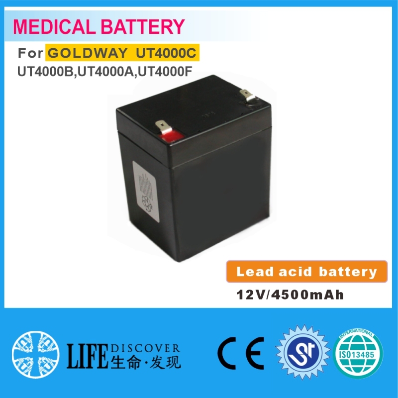 Lead-acid battery 12V 4500mAh GOLDWAY UT4000C,UT4000B,UT4000A,UT4000F patient monitor