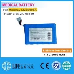 Lithium-ion battery 11.1V 5000mAh MINDRAY LI23S005A 31CR19/65-2 Umec10 patient monitor