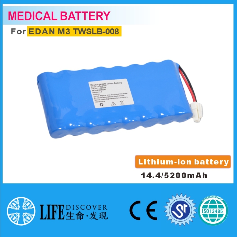 Lithium-ion battery 14.4V 5200mAh EDAN M3 TWSLB-008 patient monitor