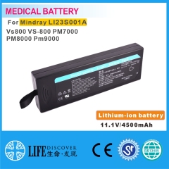 Lithium-ion battery 11.1V 4500mAh compatible for MIDRAY LI23S001A VS800 VS-800 PM7000 PM8000 PM9000 patient monitor