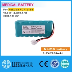NI-MH battery 9.6V 2000mAh Fukuda FCP-2155,FX-2111,8-HRAAFD, HHR-13F8G1 EKG machine