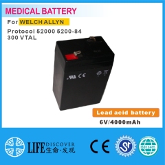 Lead-acid battery V mAh WELCH ALLYN Protocol 52000 5200-84 300 VTAL