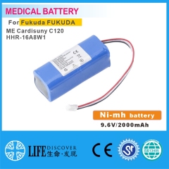 NI-MH battery 9.6V 2000mAh Fukuda FUKUDA ME Cardisuny C120,HHR-16A8W1 patient monitor