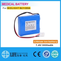 Lithium-ion battery 7.4V 3800mAh BIOLIGHT BLT-1203A EKG machine