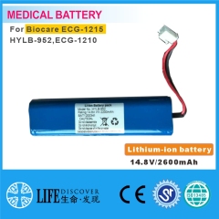 Lithium-ion battery 14.8V 2600mAh Biocare ECG-1215 HYLB-952,ECG-1210 EKG machine