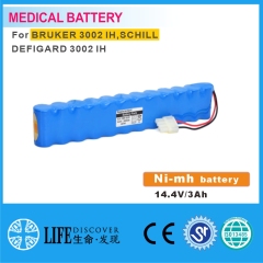 NI-MH battery 14.4V 3.0AH BRUKER 3002 IH,SCHILL DEFIGARD 3002 IH difibrillator