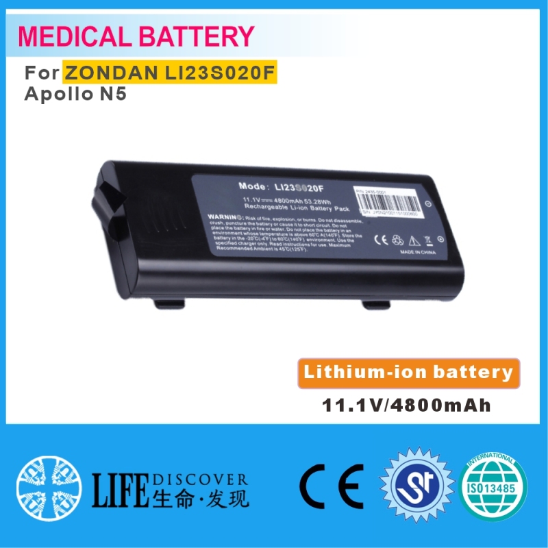 Lithium-ion battery 11.1V 4800mAh ZONDAN LI23S020F Apollo N5 patient monitor
