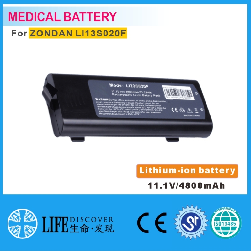 Lithium-ion battery 11.1V 4800mAh ZONDAN LI13S020F patient monitor