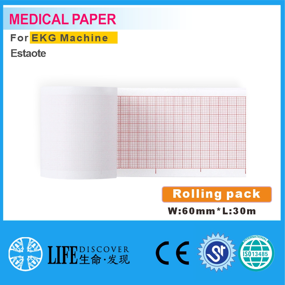 Medical thermal paper 60mm*30m For patient monitor no sheet Nihon Kohden 8110K.P，Fukuda 2201 5rolling pack
