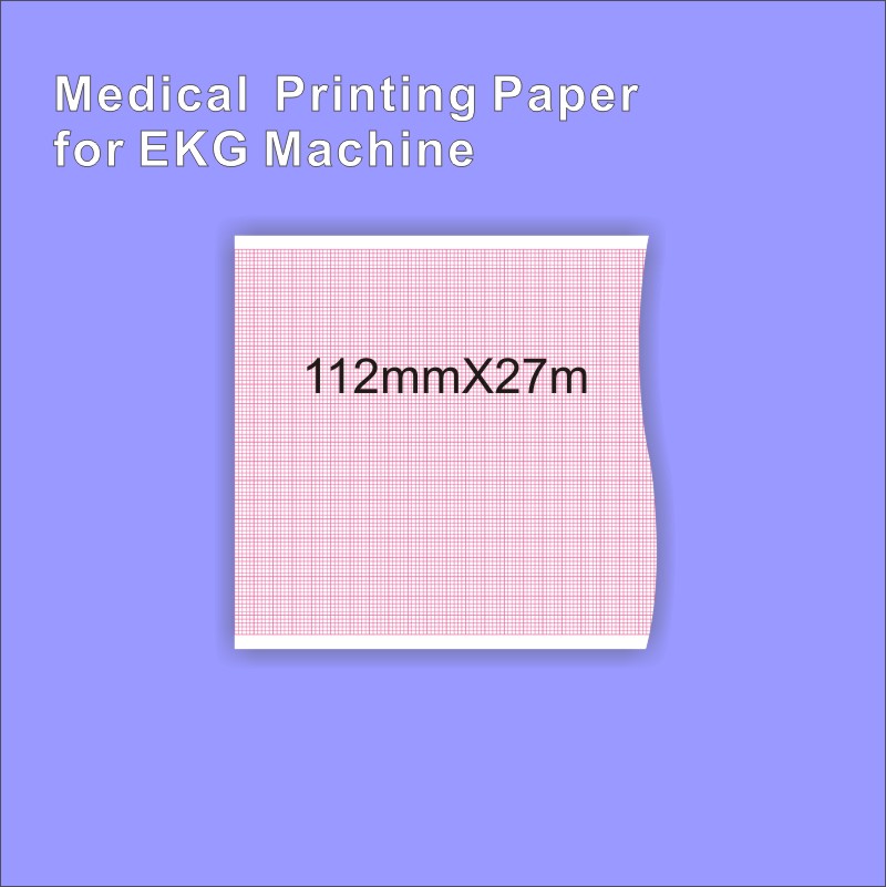 Medical thermal paper 112mm*27m For patient monitor no sheet Kanz 302，RXJ803,Dongjiang 1206 5rolling pack