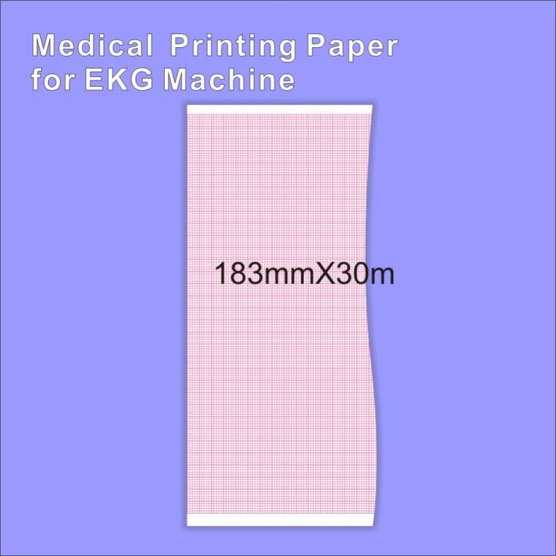 Medical thermal paper 183mm*30m For patient monitor no sheet Kanz ECG1203 5rolling pack