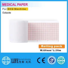 Medical thermal paper 60mm*30m For patient monitor no sheet Estaote 5rolling pack