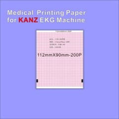 Medical thermal paper 112mm*90m-200P For ECG Machine Kanz 302 5 books packing