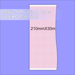 Medical thermal paper 210mm*30m For patient monitor no sheet Fukuda FX-4010U/4101,7402，Dongjiang 1210，1212 5rolling pack