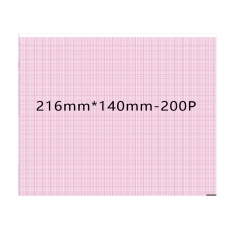Medical thermal paper 216mm*140mm-200P For ECG Machine Burdick 800i 5 books packing