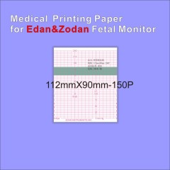 Medical thermal paper 112mm*90mm-150PFor Fetal Monitor Edan MFM2-SERIES(MFM809) 5 books packing
