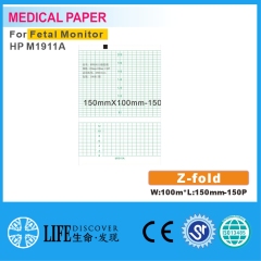 Medical thermal paper For 150mm*100mm-150P Fetal Monitor HP M1911A 5 books packing