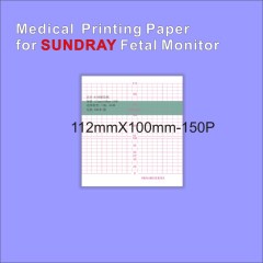 Medical thermal paper 112mm*100mm-150P For Fetal Monitor Sunray SRF618B 5 books packing