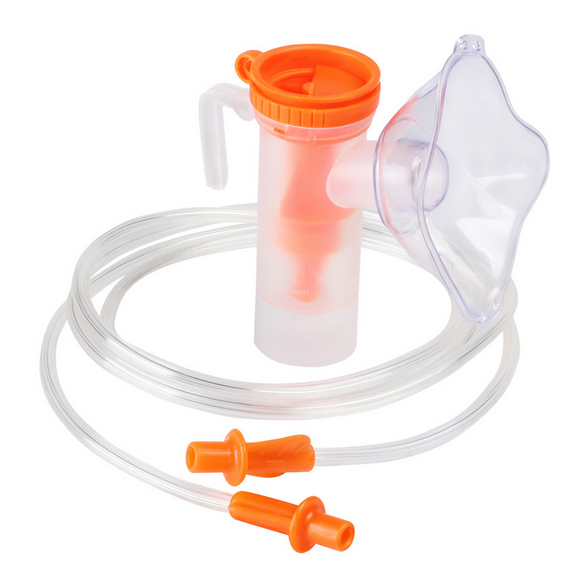 Disposable Nebulizer mask child size Kit With Bubbles Mask Mouthpiece Nebulization Oral Tube Hose for Children Absorb Inhaler