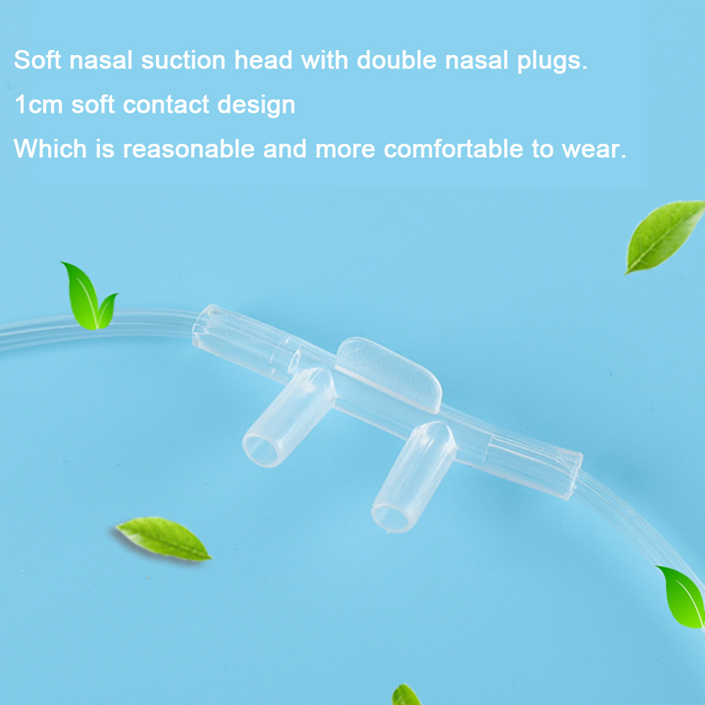 Universal Disposable High Flow Nasal Oxygen Cannula, PVC Nasal Oxygen Tube, Oxygen Hose Tubing with Tapered Nasal Prongs