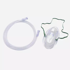Replacement CPAP Nose Mask Oxygen Mask, Reusable Oxygen Mask with Elastic Straps, for Clinic Health Care Medical or Home