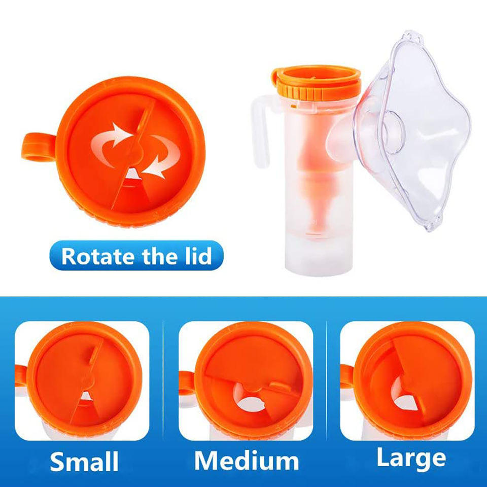 Disposable Nebulizer mask child size Kit With Bubbles Mask Mouthpiece Nebulization Oral Tube Hose for Children Absorb Inhaler