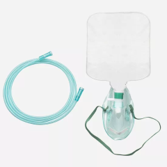 Replacement CPAP Nose Mask Oxygen Mask, Reusable Oxygen Mask with Elastic Straps, for Clinic Health Care Medical or Home