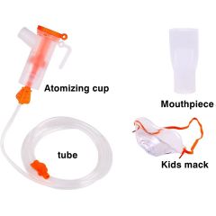 Disposable Nebulizer mask child size Kit With Bubbles Mask Mouthpiece Nebulization Oral Tube Hose for Children Absorb Inhaler