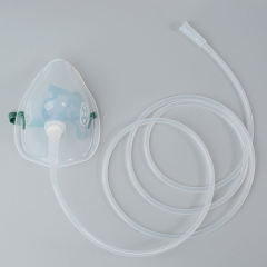 Replacement CPAP Nose Mask Oxygen Mask, Reusable Oxygen Mask with Elastic Straps, for Clinic Health Care Medical or Home