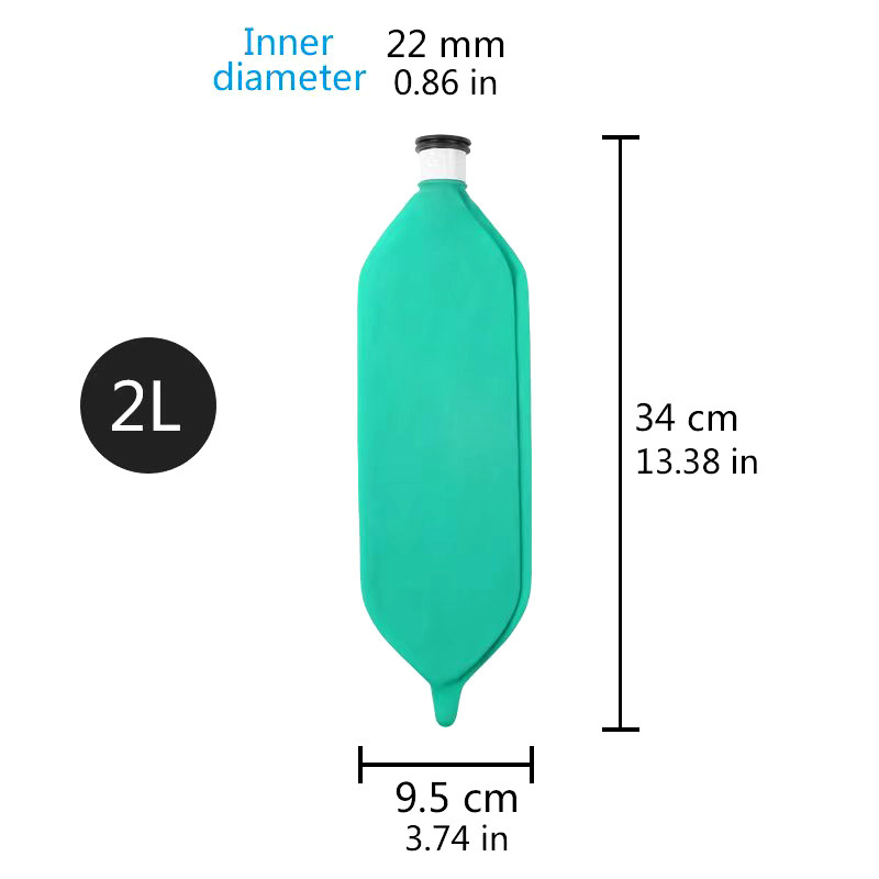 2L Anesthesia Machines Circulation Circuit Spare Part, Airbag Non-latex Breathing Simulated Lung, Air Storage Bag