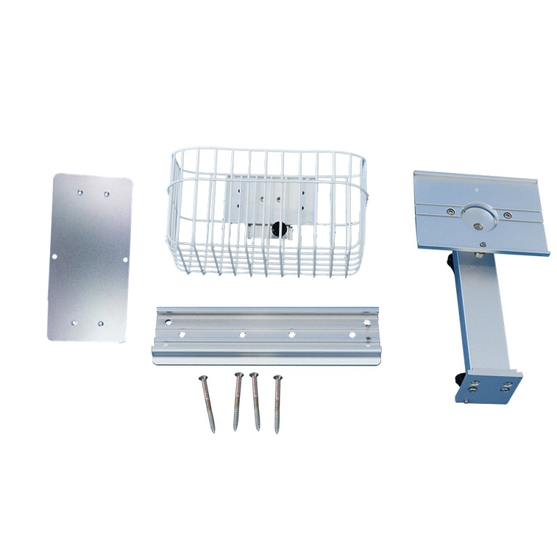 medical furniture aluminum alloy wall mount stand patient monitor wall mount with bracket straight arm wall mount stand(with basket)