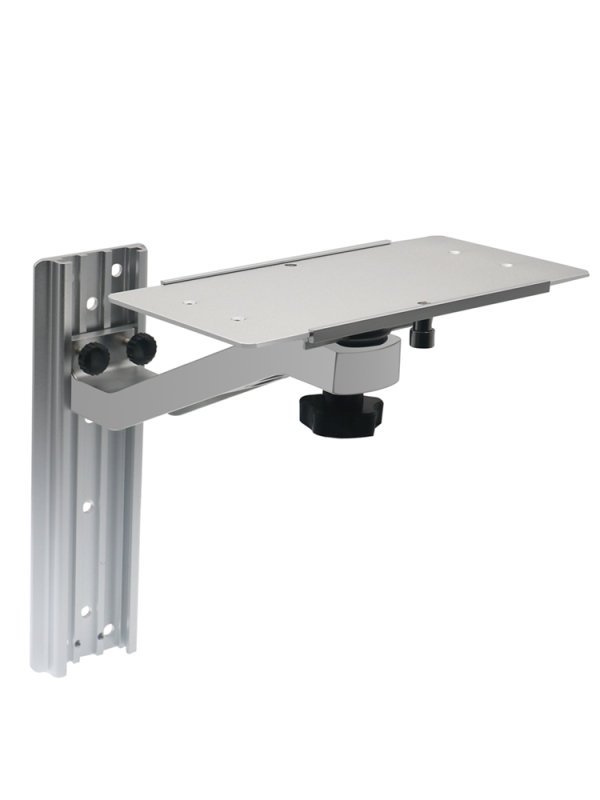 Fix-plate S-arm wall mount stand Aluminum alloy wall mount bracket with adjustable angle bracket for patient monitor vital signs monitor