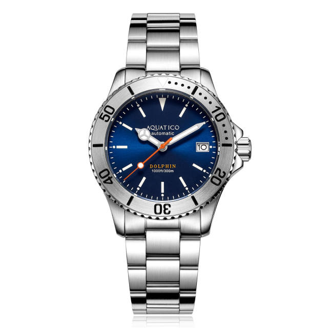 Aquatico Dolphin 39mm Automatic Dive watch Blue Dial (NH35)