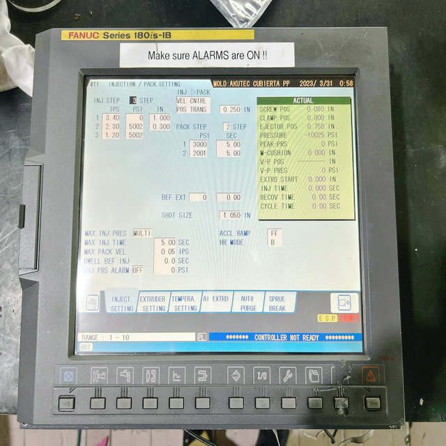 FANUC Series 180is-IB A13B-0195-C015 A02B-0281-D511 Display unit for is  series CNC