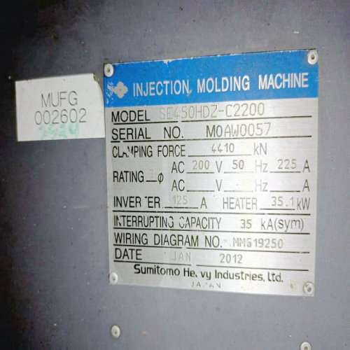 SE450HDZ-C2200 sumitomo machine